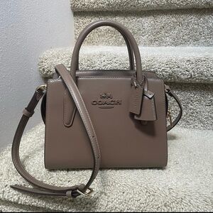 Coach Taupe Leather Satchel